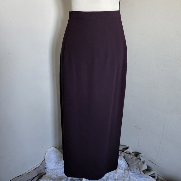 Modern Elements Dark Purple Jewel Tone Maxi Skirt - Picture 4 of 6